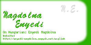 magdolna enyedi business card